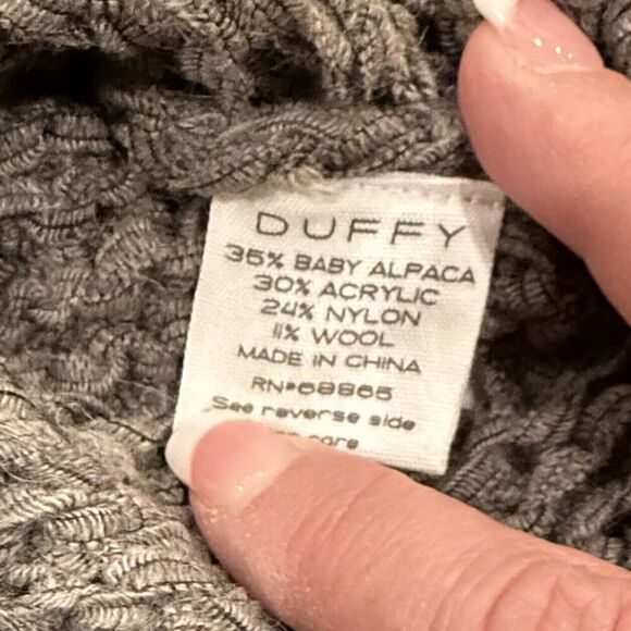 Duffy Alpaca Blend cardigan Snap Front Size XS Mask Taupe / Gray - Picture 4 of 4
